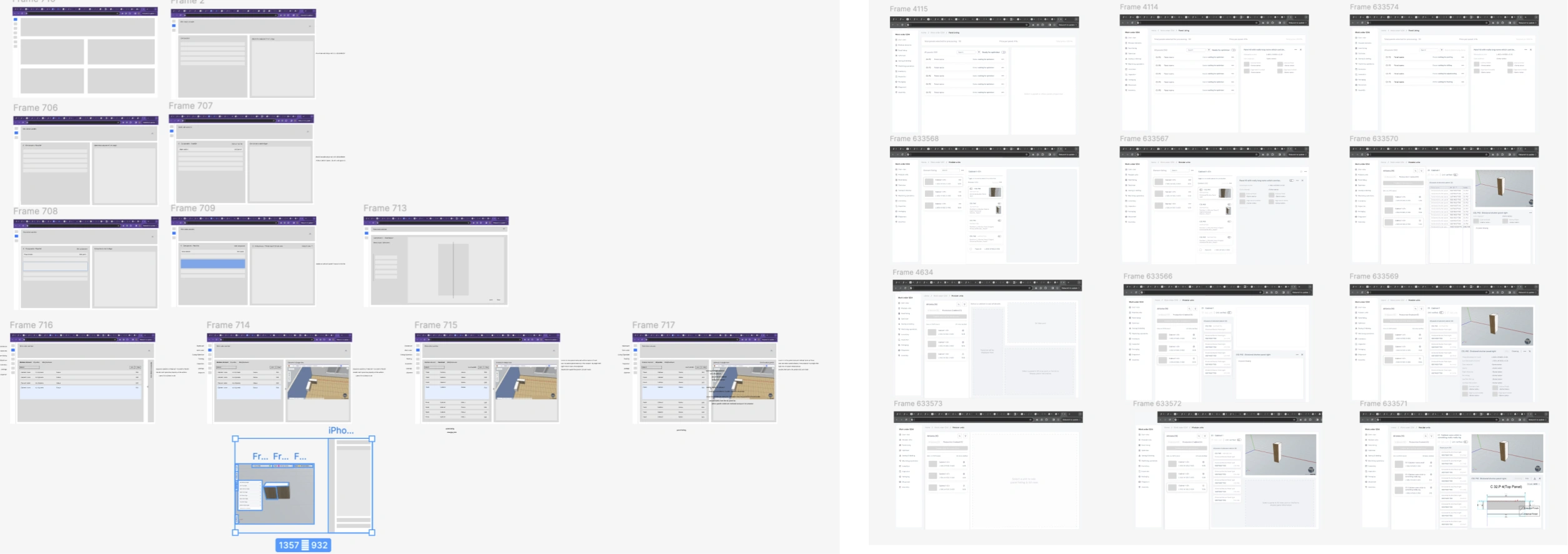 Wireframe grid set 2