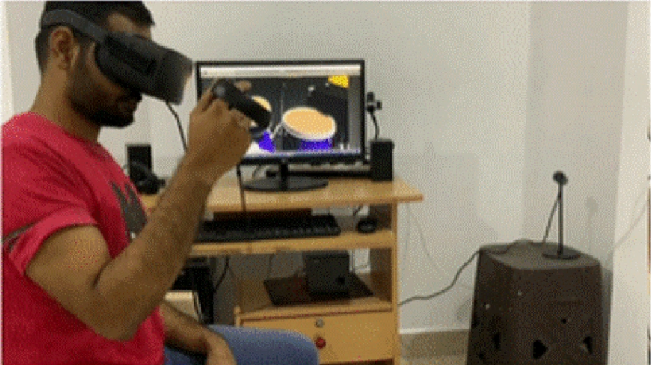 Drumming without device (video / gif)