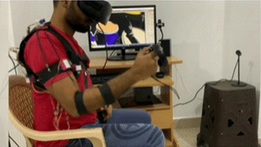 Drumming with device (video / gif)