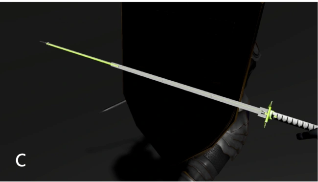Sword duel, with prototype