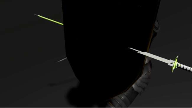 Sword duel, without prototype