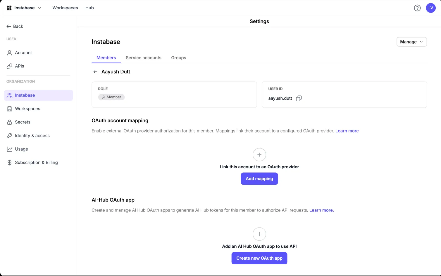 Stage 2: admin reviewing member API access