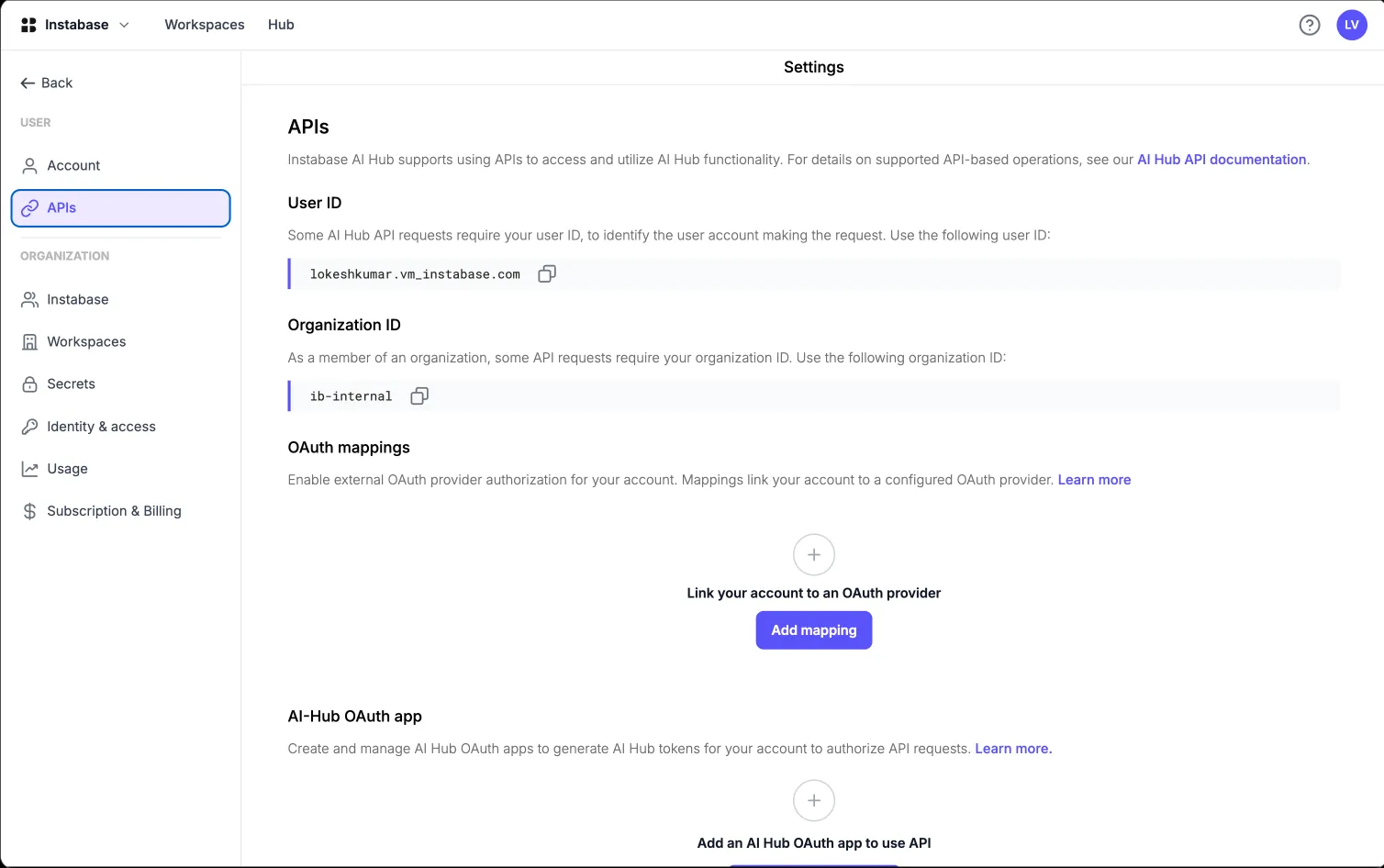 Stage 2: member's own API view