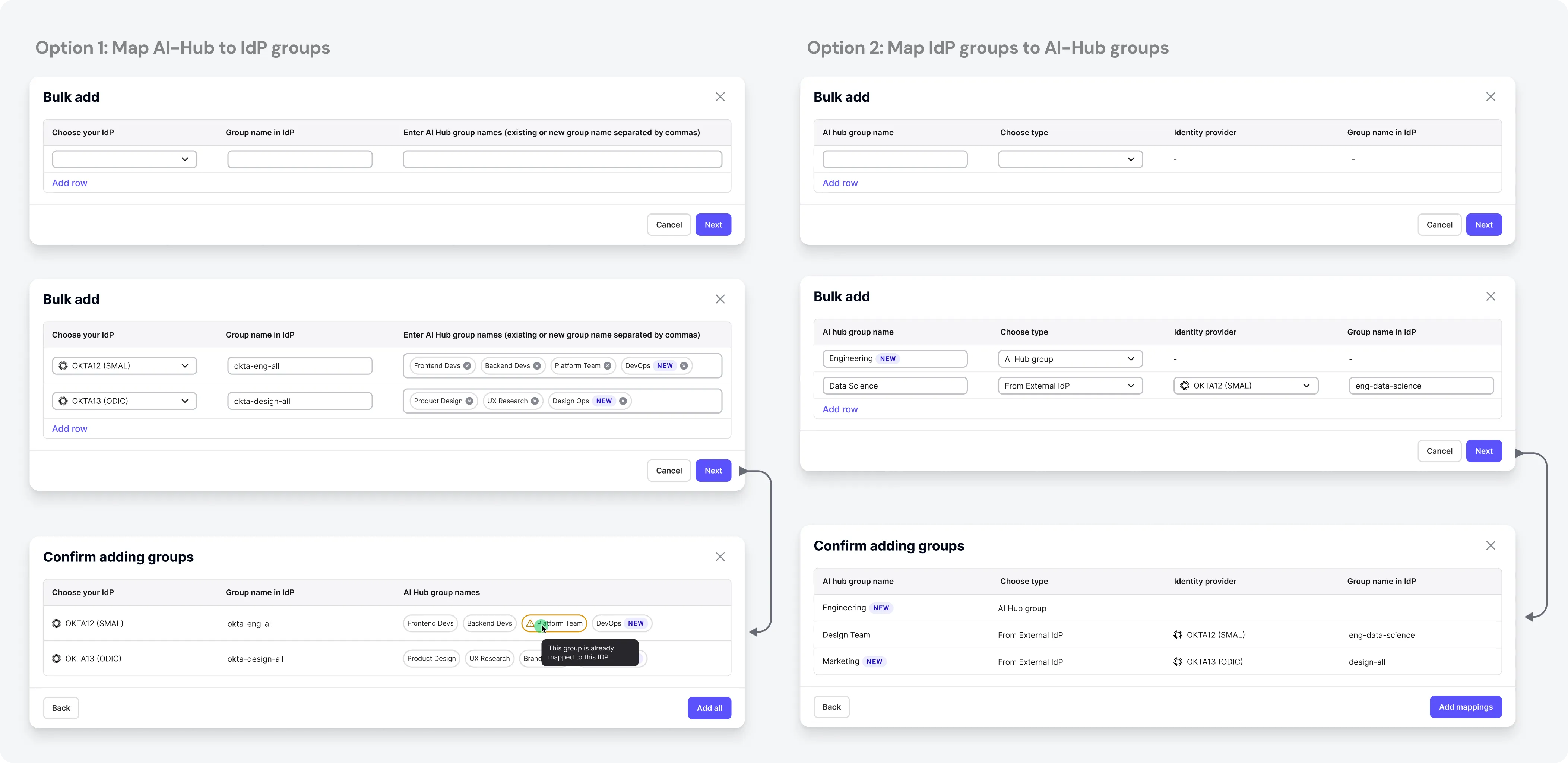 Bulk add options
